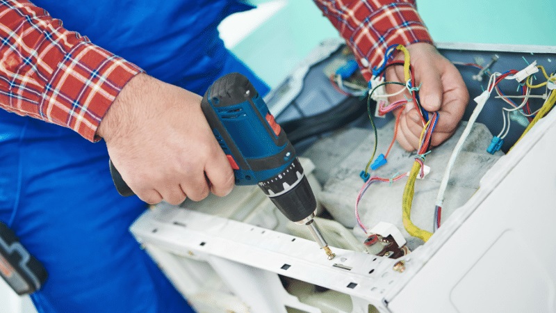 Nallıhan Fondital Fondital çamaşır makinesi kart tamiri – Su almama arızası orijinal parça ile giderildi. - Teknik servis örneği